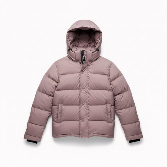 Aritzia TNA The Super Puff Shorty Women Premium Goose Down Winter Jacket Pink(M) - Picture 6 of 10